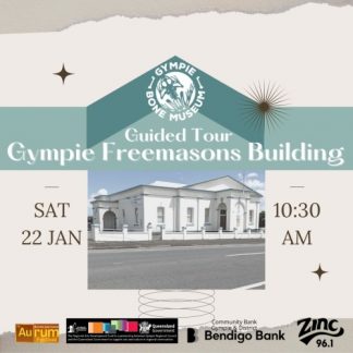 Guided tour of Gympie Freemasons building with Murray Wegner and Wayne Smith